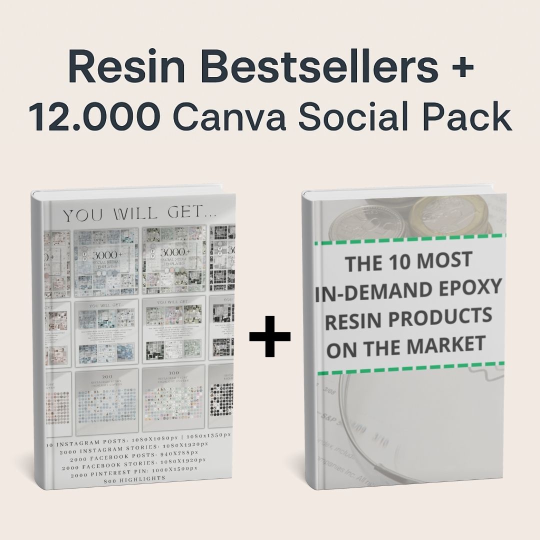 Resin Bestsellers + 12,000 Canva Social Pack