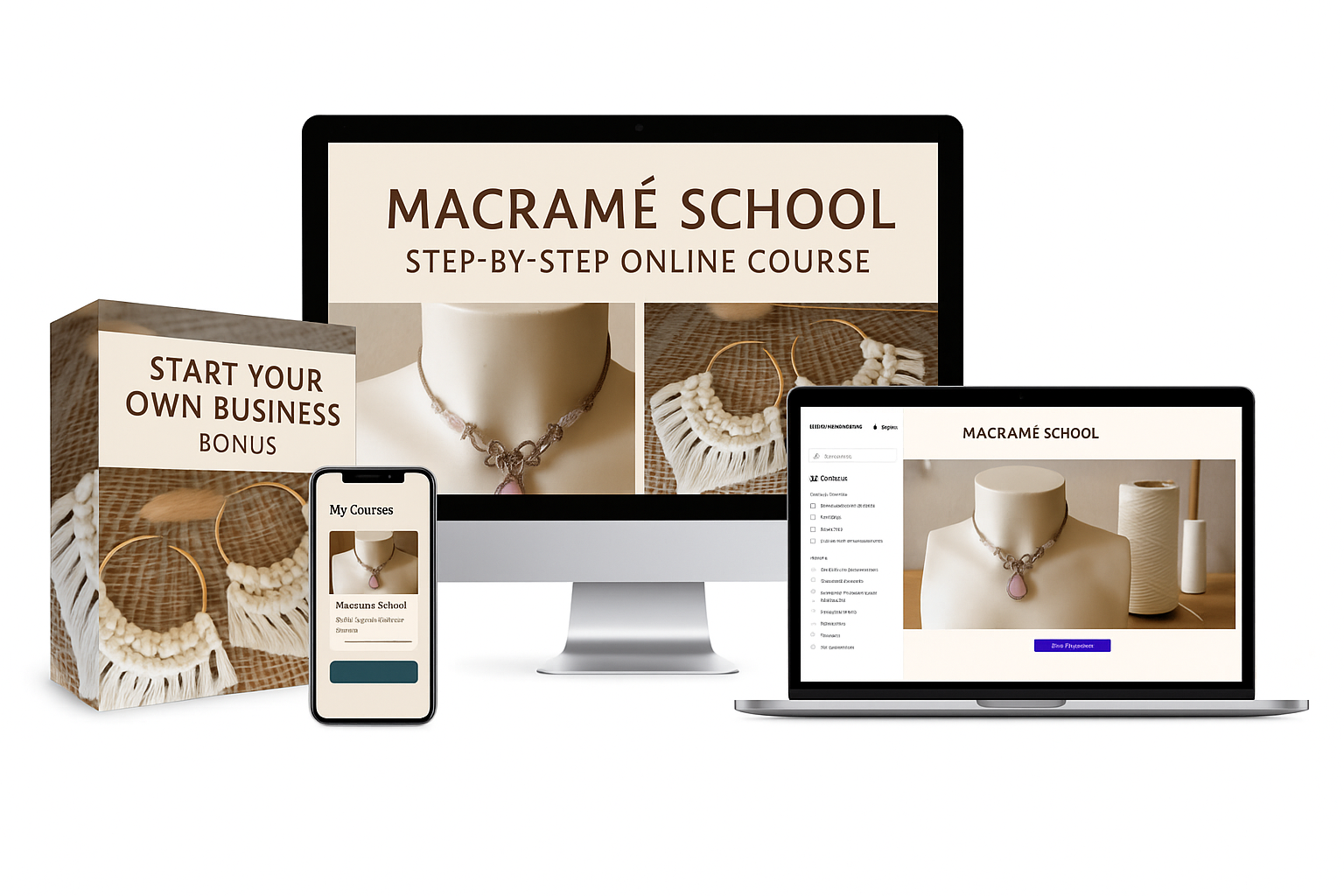 Macramé School: Step-by-Step Online Course